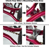 Center Mount Bicycle Kickstand - Bike Kick Stands for Adult Mountain, Cruiser and Road Bike - Quick Adjust Height Kickstand Fits Most 24, 26, 27.5, 29 Inches Bikes