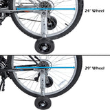 Adult Training Wheels for 24, 26 29 Inch Bike - Heavy Duty, Adjustable Bicycle Training Wheels for Stabilization and Safe Learning