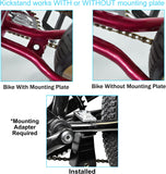 Center Mount Bicycle Double Leg Kickstand - Adjustable Height Bike Kick Stands for 24, 26, 27.5, 29 Inch Adult Bikes - Perfect for Cruiser, Road and Hybrid Bike