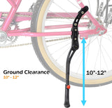 Rear Mount Bicycle Kickstand - Bike Kick Stands for Adult Mountain, Cruiser and Road Bike - Quick Adjust Height Kickstand Fits Most 24, 26, 27.5, 29 Inches Bikes