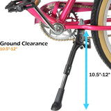 Adjustable Height Bike Kick Stands for Adult Bikes – Bicycle Kickstand Fits Most 24, 26, 27.5, 29 inch or 700c - Great for Mountain Bike