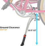 Center Mount Bicycle Kickstand - Bike Kick Stands for Adult Mountain, Cruiser and Road Bike - Quick Adjust Height Kickstand Fits Most 24, 26, 27.5, 29 Inches Bikes