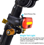 Bike Light, USB Rechargeable, 1000 Lumen Bicycle Headlight & Tail Light Set, IP44 Water Resistant, Easy Install and Quick Release