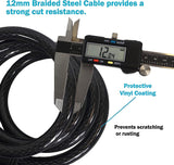 Combination Bike Lock Cable - 6ft Bike Locks Heavy Duty Anti Theft with Combinations - Bike Cable Lock Combination with Lock Holder (1 or 2 Pack)