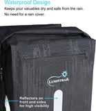 Waterproof Double Pannier Bike Bags 46L Bag Capacity for Rear Bicycle Rack, Carrying Handle, Safety Reflective Strips