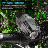 Bike Light, USB Rechargeable, 1000 Lumen Bicycle Headlight & Tail Light Set, IP44 Water Resistant, Easy Install and Quick Release