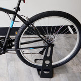 Indoor Bike Hub Mount Parking Stand - Rack for Cruiser, Road, and Mountain Bike for Garage on Floor - NOT for Disk Brake Bikes