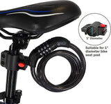 4ft Bike Locks Heavy Duty Anti Theft with Combinations - Bike Cable Lock Combination with Mounting Bracket (1 or 2 Pack)