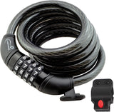 4ft Bike Locks Heavy Duty Anti Theft with Combinations - Bike Cable Lock Combination with Mounting Bracket (1 or 2 Pack)