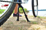 Center Mount Bicycle Double Leg Kickstand - Adjustable Height Bike Kick Stands for 24, 26, 27.5, 29 Inch Adult Bikes - Perfect for Cruiser, Road and Hybrid Bike