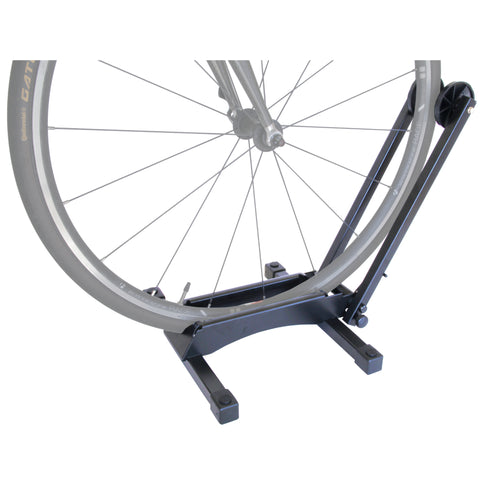 Indoor Compact Bike Stand for Garage on Floor - Bike Rack Perfect for Cruiser, Road and Kids Bike - Bicycle Stand Fits Front or Rear Wheels