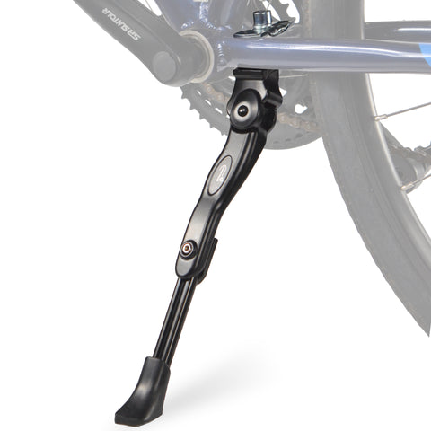 Center Mount Adjustable Height Bicycle Kickstand for Road & Mountain Bike, Fits Bikes 24-29 Inch Wheels