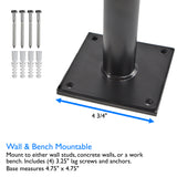 Bike Repair Stand for Mountain & Road Bikes, Wall & Workbench Mountable Workstand with Quick Clamp Lever