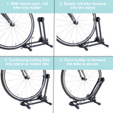 Lumintrail Bike Floor Storage Stand for 24"-27.5" Mountain Bikes and 650C -700C Road Bikes - Push-in Design