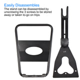 Bike Floor Hub Mount Rear Parking Rack Stand for Mountain and Road Bicycle, Adjustable Fit Up To 29" Wheels, Powder-Coated Steel, Tool-Free Adjustment, Non-Marring Rubber Sleeve