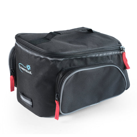 Bike Trunk Bag, Rear Bicycle Rack Bag with Waterproof Rain Cover, Carrying Handle BB-6025-R
