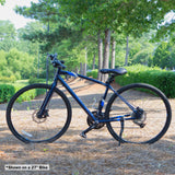 Rear Mount Adjustable Height Bicycle Kickstand for Road & Mountain Bike, Fits Bikes 24-28 Inch Wheels