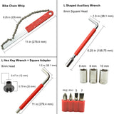 42 Piece Mountain, Dirt, and Road Bike Repair Tools Kits - Bicycle Maintenance Tool Kit Set with Storage Case