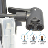 Bike Floor Pump Dual Valve with Gauge