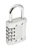Padlock with Steel Security Cable and Set-Your-Own Combination