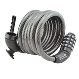 Combination Bike Lock Cable - 6ft Bike Locks Heavy Duty Anti Theft with Combinations - Bike Cable Lock Combination with Lock Holder (1 or 2 Pack)