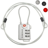 TSA Approved Lock for Luggage or Suitcase, Easy-to-Read 3 Digit Personalized Combination, Travel Suitcase Lock, Metal Construction Luggage Lock (4 Pack)