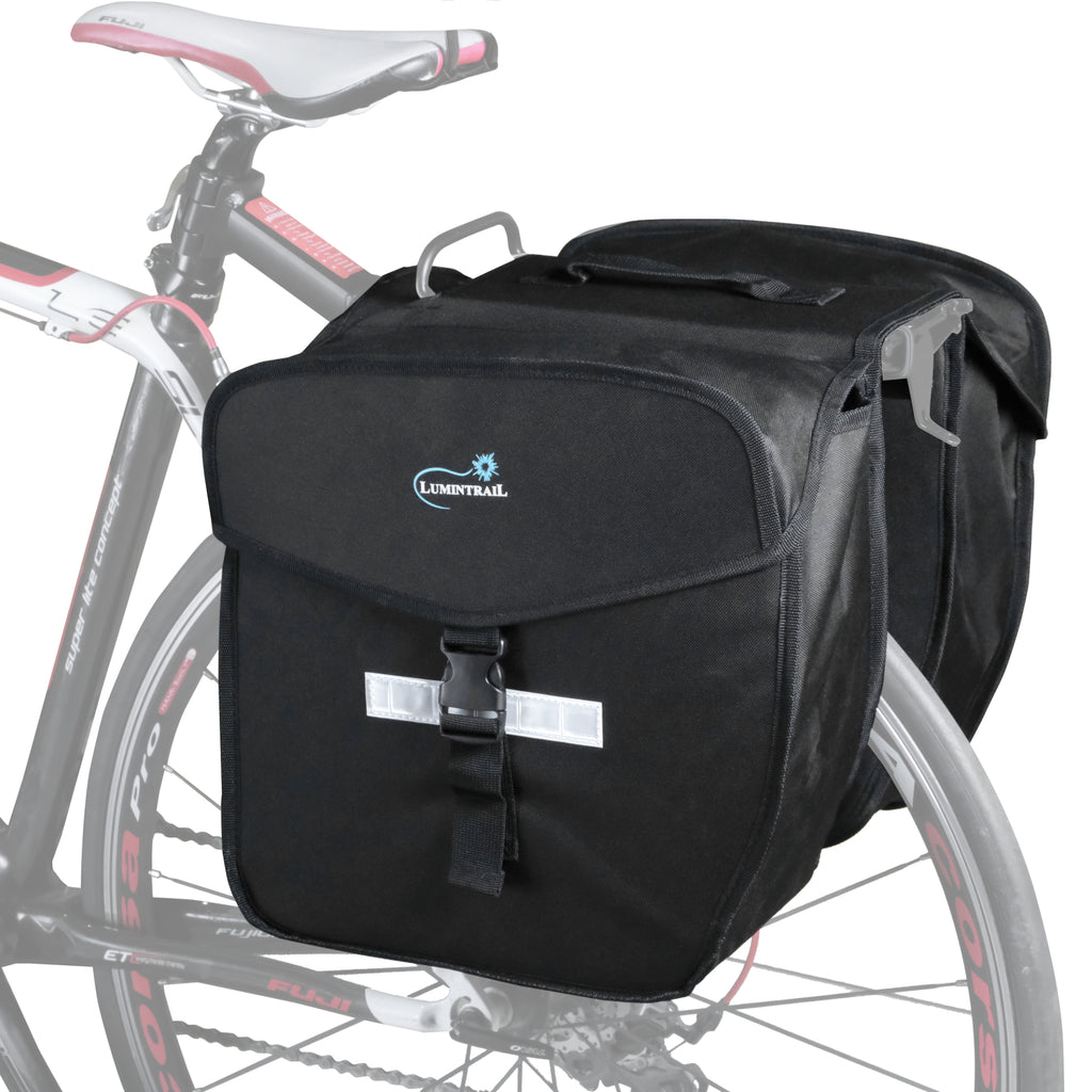 Bike 36L Double Panniers Saddle Bags for Rear Rack Bicycles with