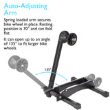 Indoor Compact Bike Stand for Garage on Floor - Bike Rack Perfect for Cruiser, Road and Kids Bike - Bicycle Stand Fits Front or Rear Wheels