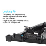 Indoor Compact Bike Stand for Garage on Floor - Bike Rack Perfect for Cruiser, Road and Kids Bike - Bicycle Stand Fits Front or Rear Wheels