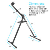 Bicycle Repair Stand with Tool Tray for Home Mechanics (Max 55 lbs), For Mountain Bikes & Road Bikes, Foldable & Portable Design