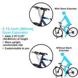 Bike Stem Extender Riser, 3.15" (80mm) Handlebar Riser for Mountain Bike and Road Bike with 1-1/8" Fork for Comfortable, Upright Riding