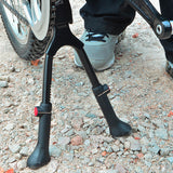 Center Mount Bicycle Double Leg Kickstand - Adjustable Height Bike Kick Stands for 24, 26, 27.5, 29 Inch Adult Bikes - Perfect for Cruiser, Road and Hybrid Bike