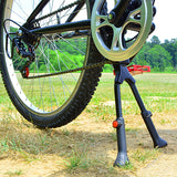 Center Mount Bicycle Double Leg Kickstand - Adjustable Height Bike Kick Stands for 24, 26, 27.5, 29 Inch Adult Bikes - Perfect for Cruiser, Road and Hybrid Bike