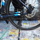 Rear Mount Bicycle Kickstand - Bike Kick Stands for Adult Mountain, Cruiser and Road Bike - Quick Adjust Height Kickstand Fits Most 24, 26, 27.5, 29 Inches Bikes