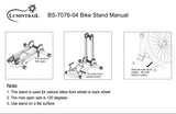 Lumintrail Bike Floor Storage Stand for 24"-27.5" Mountain Bikes and 650C -700C Road Bikes - Push-in Design