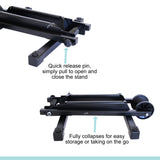 Indoor Compact Bike Stand for Garage on Floor - Bike Rack Perfect for Cruiser, Road and Kids Bike - Bicycle Stand Fits Front or Rear Wheels