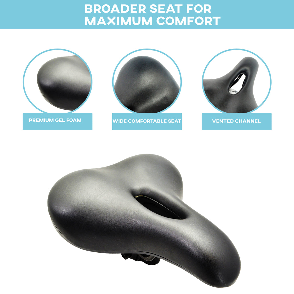 Cruiser Bike Saddle With BuiltIn Protective Cover Lumintrail