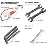 26 Piece Mountain, Dirt, and Road Bike Repair Tools Kits - Bicycle Maintenance Tool Kit Set with Storage Case