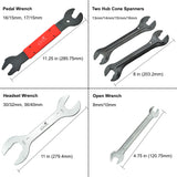 42 Piece Mountain, Dirt, and Road Bike Repair Tools Kits - Bicycle Maintenance Tool Kit Set with Storage Case
