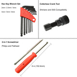 42 Piece Mountain, Dirt, and Road Bike Repair Tools Kits - Bicycle Maintenance Tool Kit Set with Storage Case