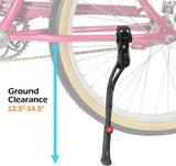 Rear Mount Bike Kickstand Quick Adjust Height Bicycle Side Stand fits most 24” 26” 29" 700c