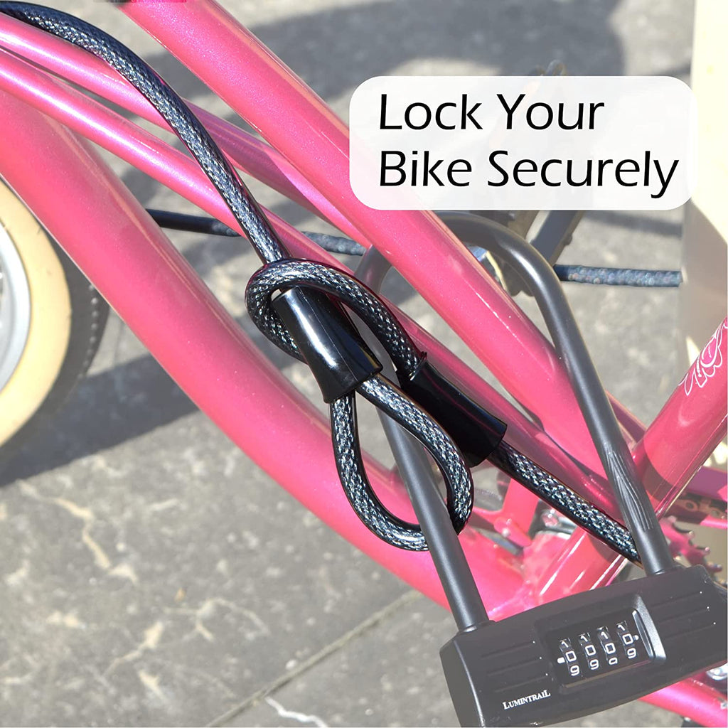 12mm (1/2 inch) HeavyDuty Security Cable, Vinyl Coated Braided Steel