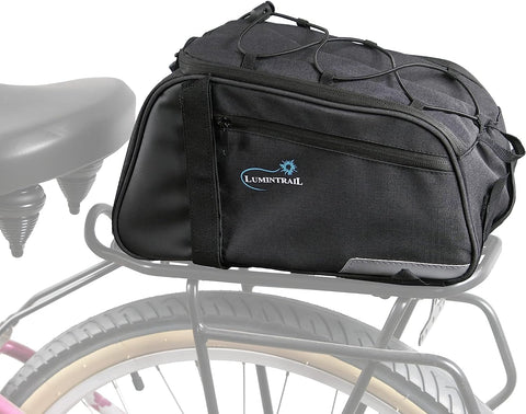 8L Bike Trunk Bag - Durable Bicycle Cargo Rack Bag - Ultra Secure