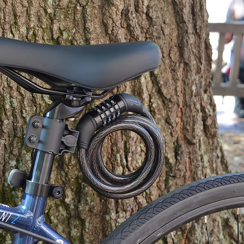 Combination Bike Lock Cable - 6ft Bike Locks Heavy Duty Anti Theft wit –  Lumintrail