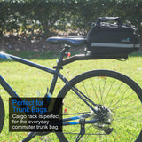 Bike Cargo Rack, Seatpost Mounted Bicycle Luggage Carrier with 20 LBs Weight Capacity for Trunk Bags and Quick Release Handle, High Angle