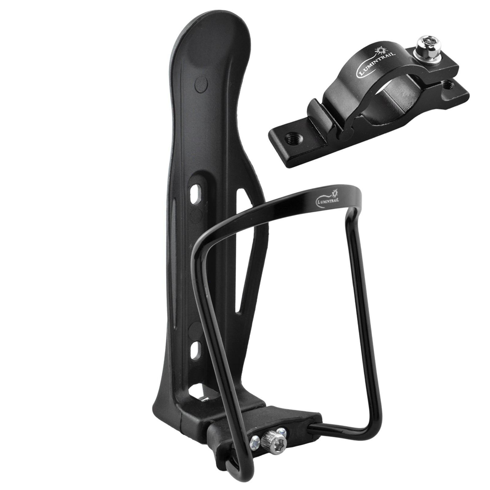 Delta Cycle Bike Water Bottle Holder - Lightweight Alloy Cage For Standard Bottles - Easy Installation, Black
