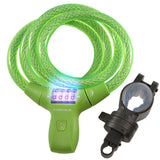 LK21051 Combination Green Cable Lock with LED Illumination