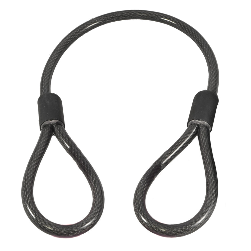 12mm (1/2 inch) Heavy-Duty Security Cable, Vinyl Coated Braided Steel ...