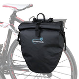 Bike Pannier Waterproof 25L Rear Bicycle Touring Rack Bag and Shoulder Bag, Cargo Carrier Pannier, Cycling Pannier, Safety Reflective Strips