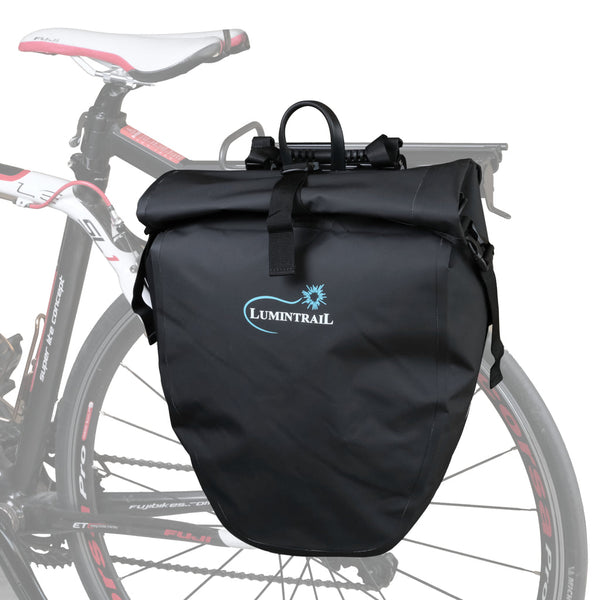 Lumintrail Bike Rack Bag, Rear Trunk Carrier Commuter Pannier with